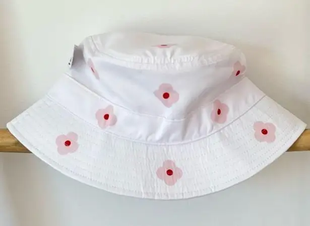 NWOT EltaMD White and Pink Floral Bucket Hat
