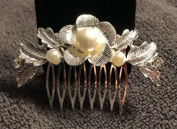 Fancy Hair Accessory Bridal Hair Piece Silver