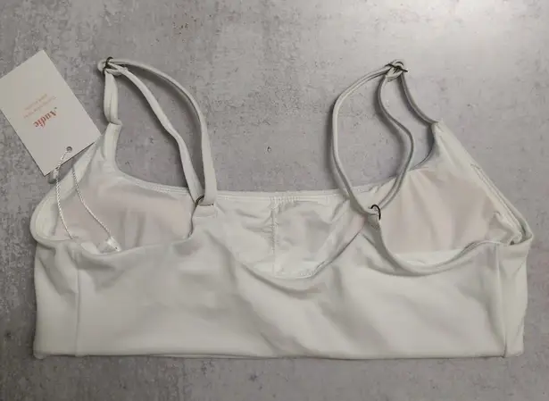 ANDIE Maui Top White Swimwear Bikini Pool Resort Bathing Suit Adjustable XS New