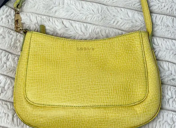 Loewe Vintage Bright Yellow Shoulder Bag AUTHENTIC