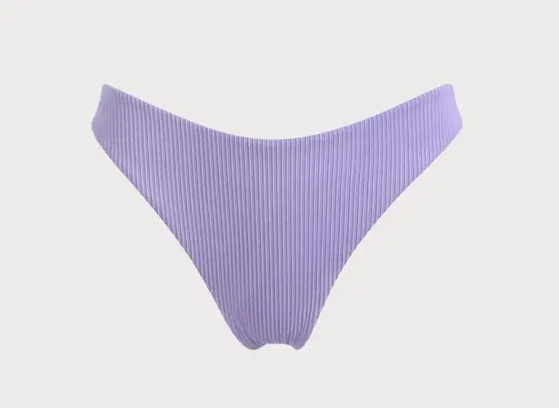 BERLOOK Light Purple Solid Low Waisted Bikini Bottom ONLY 09