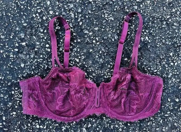 Auden Women's 32B Unlined Lace Balconette Coverage Underwire Bra Red Sexy NWOT Size undefined