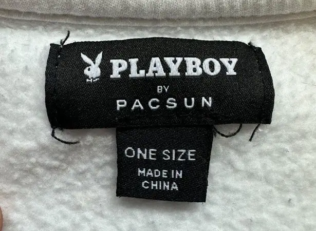 Playboy PacSun  White Graphic Pullover Sweatshirt One Size