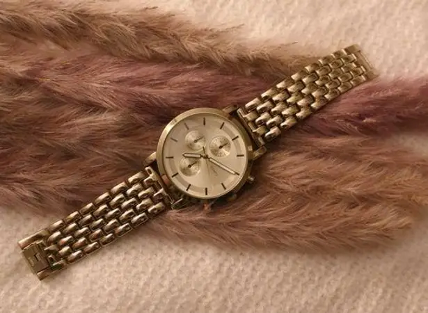 Gold Vintage Quartz‎ Link Watch