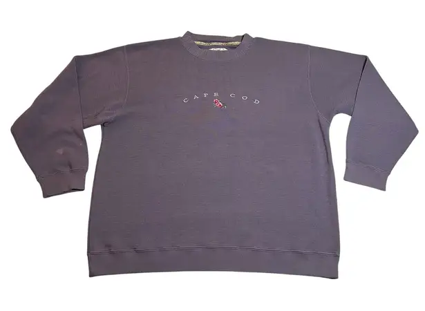 Vintage Cuffy's Crewneck Cape Cod Sweatshirt Size XL Grandmacore Y2K 90s Casual Purple - Image 1