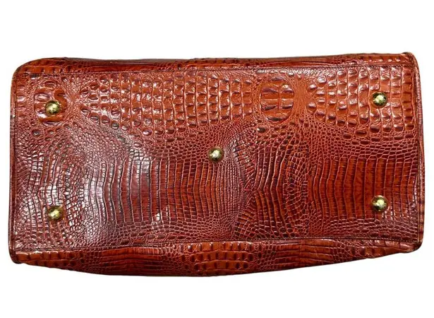 Brahmin Vintage Red Extra Large Weekender Duffle Bag Crossbody