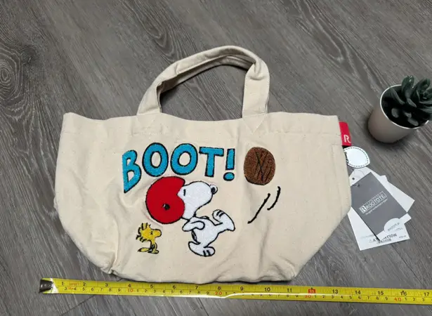 snoopy peanuts woodstock canvas tote shoulder hand bag