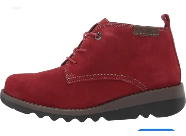 Josef Seibel Red Lina Lace Up Booties | Classic Style Red Size 41 US 10