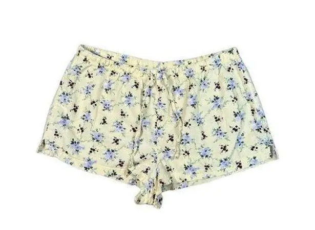 American Eagle vintage y2k  pj loungewear shorts yellow floral cotton S coquette