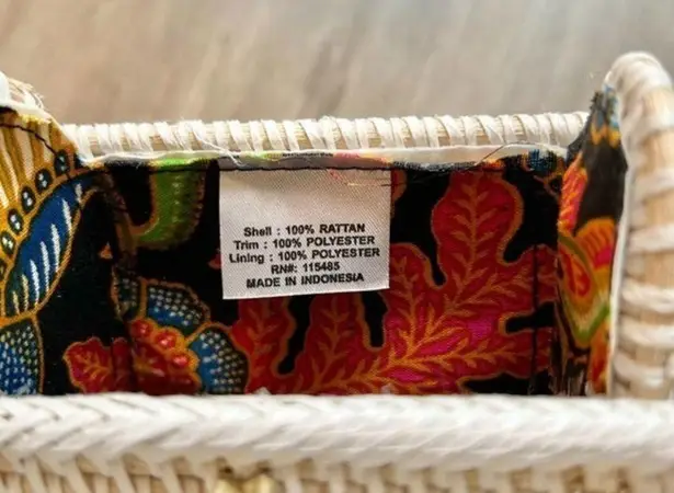 Boho White Rattan Crossbody Mini Phone Purse