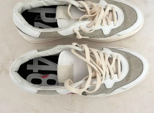 P448 Bali Canvas Embroidered Flower Sneakers