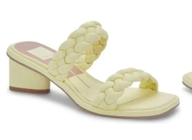 NEW Dolce Vita Ronin Light Yellow Double Braided Strap Sandal Size 6 MSRP $115