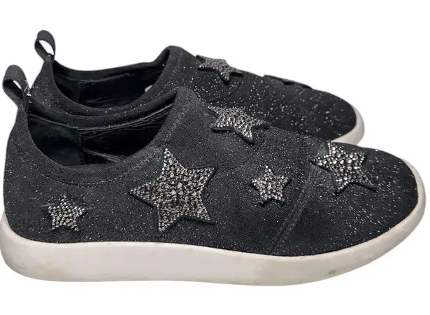 Giuseppe Zanotti 39.5 9 Black Natalie Star Glitter Embellished Slip On Sneakers