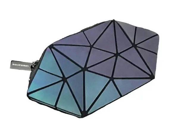 The Lumination Holographic Makeup Bag Gray