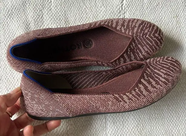 Rothy's Textured Knit Flats Brown Size 7