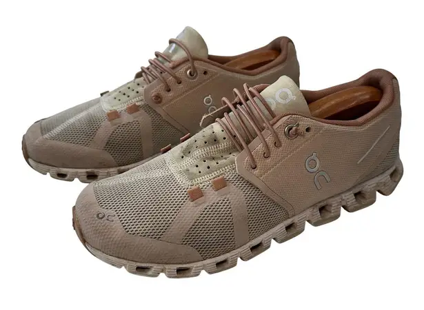 On Cloud Running Shoes Lightweight Athletic Sneakers Comfort Women's 8 Tan