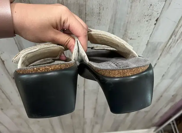 Mephisto Ulda Light Sand Boa Comfort Sandal Women's Size 40 Gray