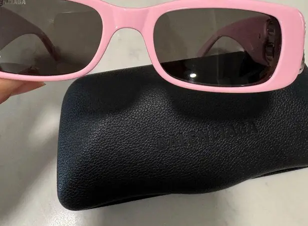 Balenciaga dynasty rectangle pink limited edition sunglasses ✨