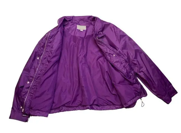 Woman Within * Jacket Womens Plus 2X Purple Lightweight Casual Windbreaker Coat