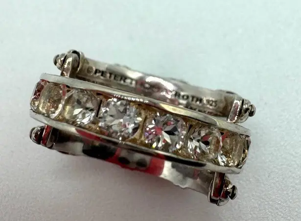 PETER THOMAS ROTH White Topaz,Black Spinel
Reversible Ring in Sterling Silver