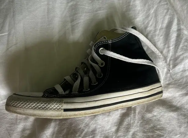 black converse high top Size 6.5