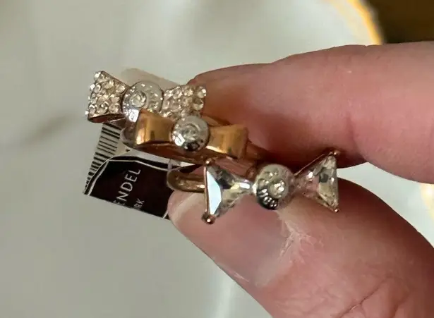 Henri Bendel Bow Stack Ring Set – New with Tags, Size 6