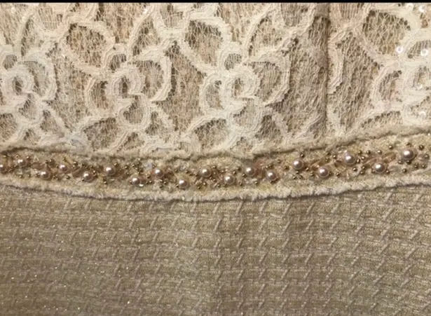 Kay Unger lace and beaded dress