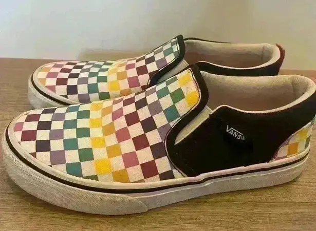 Vans  slip on womens size 5 (Asher party check multi) - Image 3