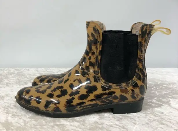 Magellan outdoors leopard water shoes cheetah print rain boots womens size 8