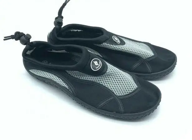 Fantiny Womens Water Shoes Slip On Fabric Mesh 8 Gray