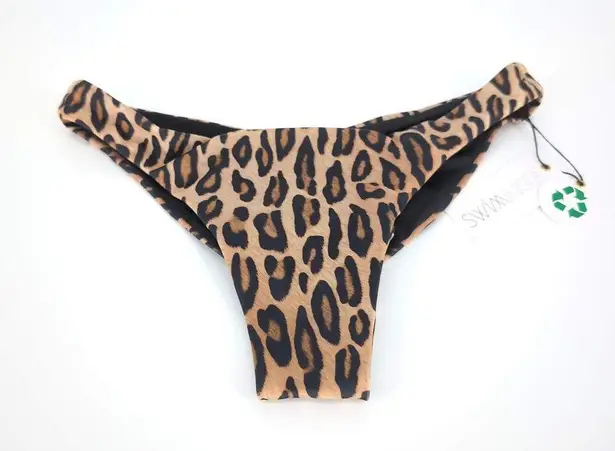 Swiminista Brave Bottom Leopard Print Bikini Bottoms Swimwear