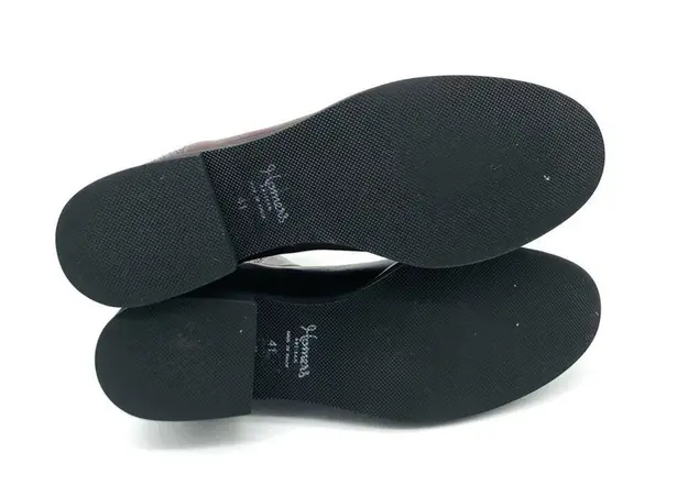 HOMERS Artisan Ribbed Chelsea Leather Ankle Boot Purple 41 Size 10