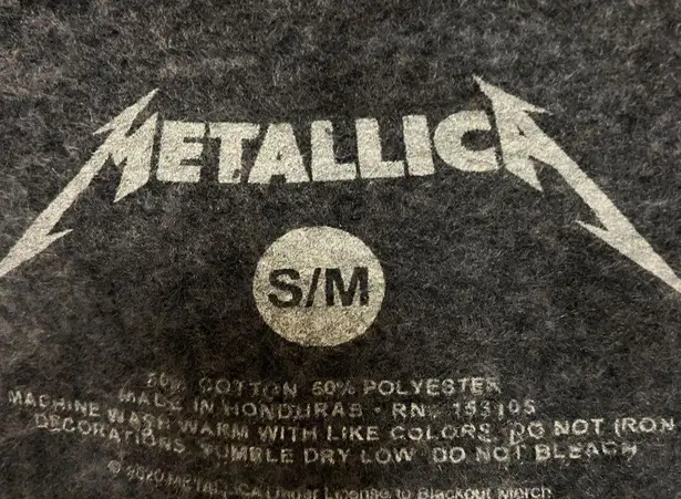 Metallica And Justice For All Tie Dye Oversized Crewneck Sweater S/M