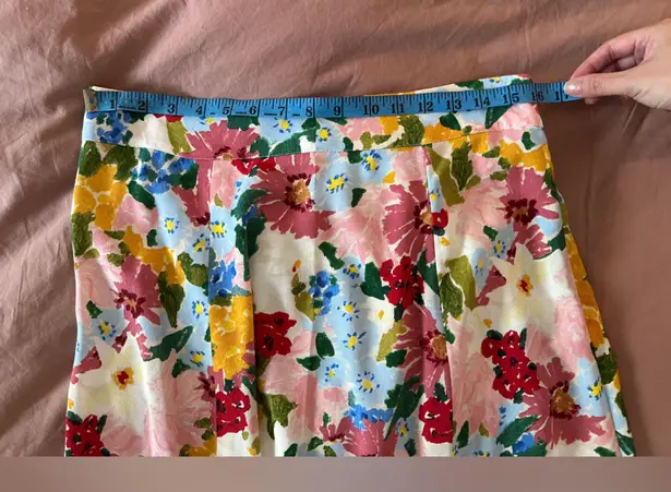 Sézane Sezane Tabata Skirt Pastel Flowers US 10 EU 42
