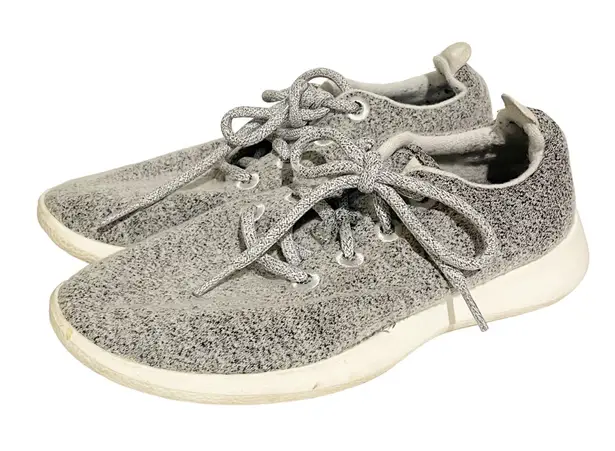 Allbirds  Womens Size‎ 8 Light Grey Wool Runners Running Shoes - Image 1