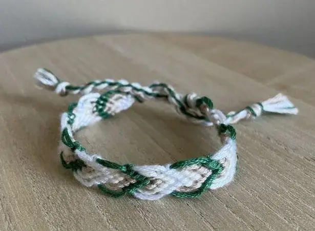 Handmade Hayley Bracelet, anklet, trendy, comfortable, tie, embroidery thread, woven, gif
