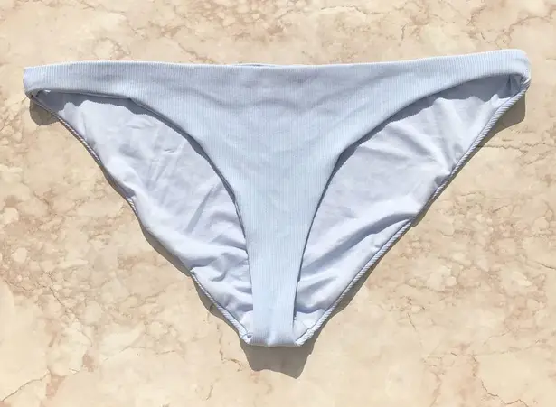 Topshop Pastel Blue Ribbed  Bikini Bottoms