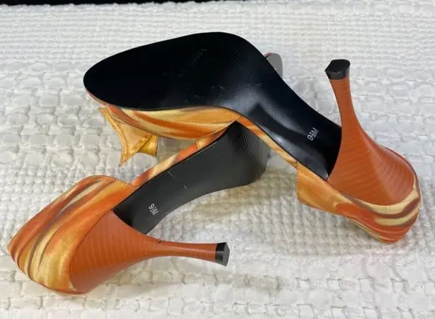 Amanda Smith Women's Orange Tie Dye Shoes/Heels Sz 9.5M SKU 4921