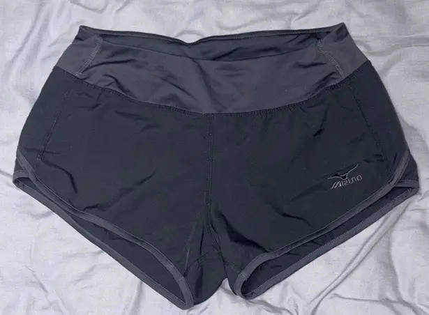 Mizuno Black Athletic Shorts Lightweight Design