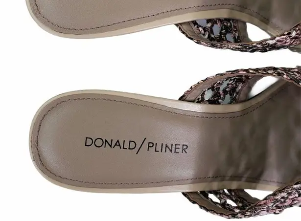 Donald Pliner Albi Woven Slide Leather Sandal Womens 8 Medium NEW