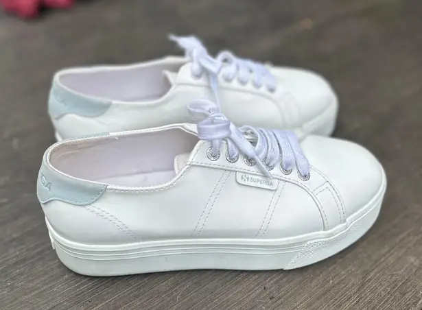 Superga White Platform