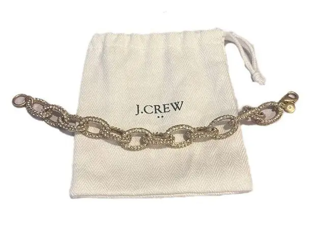 J.Crew  • Gold Pave Chain Bracelet WITH Dust Bag