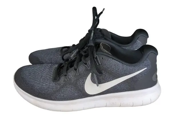 Nike  Free Run RN Road Running Shoes Black Women's Size 8 Athletic Sneakers 80840