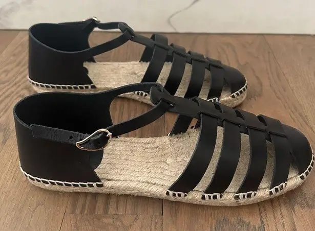 Castaner NIB x Ancient Greek Sandals Women's Chios Espadrille Sandal Black 40 EU