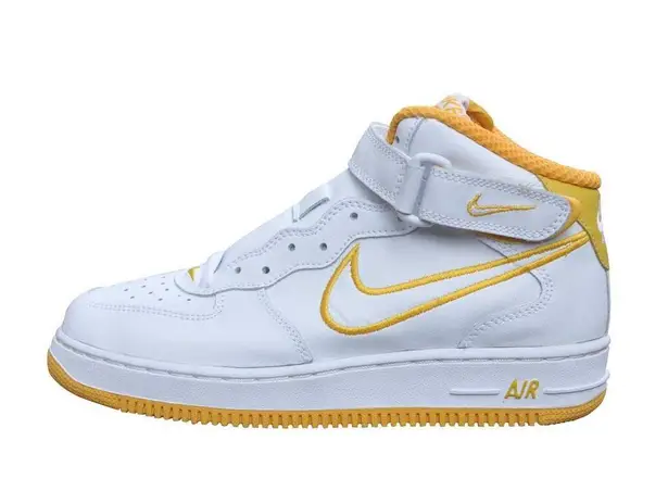 Nike  Air Force 1 Mid SC White / University Gold Youth 5 Women’s 6.5