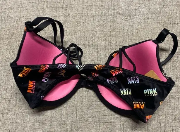 PINK - Victoria's Secret Victoria’s Secret PINK Black Bra 32C NWT