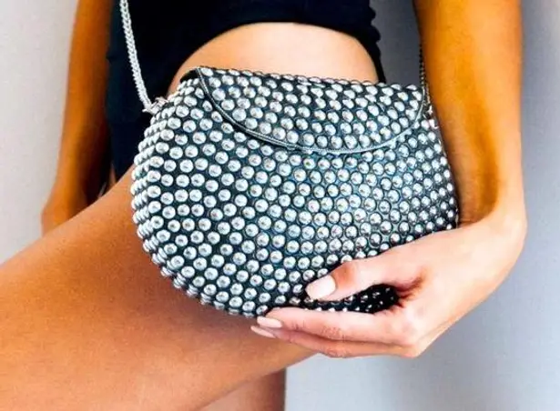 NEW RAMLA The Rockstar Mosaic Handbag. Seen on Selling Sunet Black