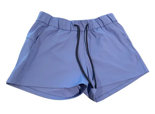 ZYIA ACTIVE Women's Periwinkle Blue Athletic Shorts Size L Drawstring Waist Size L