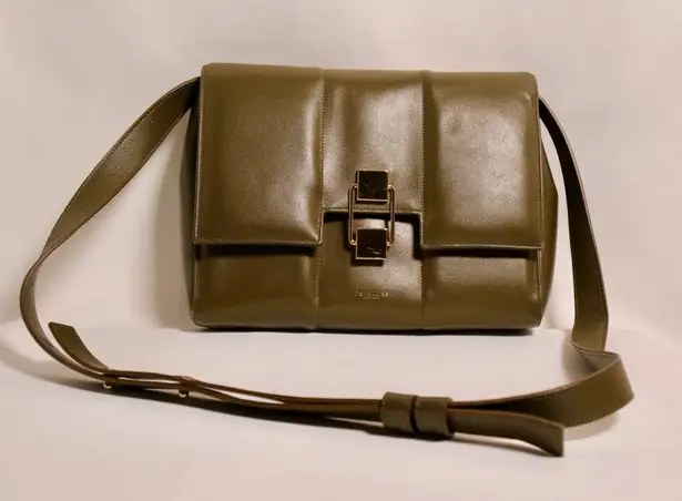 DeMellier Alexandria Leather Crossbody with Gold Accent