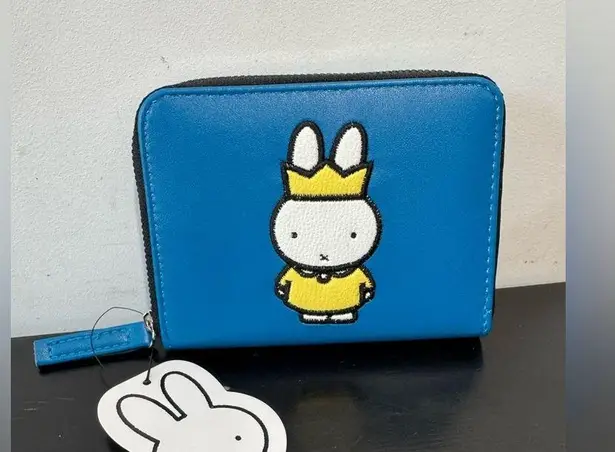 Her Universe Miffy Crown Blue Zip Mini Wallet